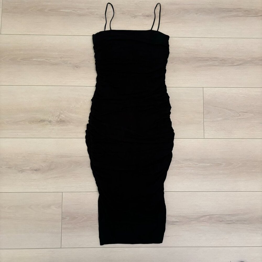 Pinko Ruched Spaghetti String Slim-Fit Dress - Picture 3 of 6